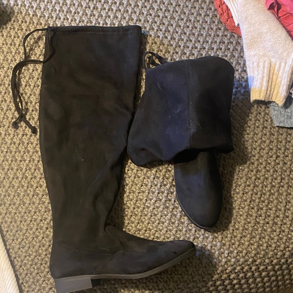 No Boundaries Black Over the Knee Boots